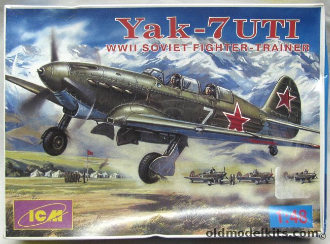 ICM 1/48 Yak-7UTI Trainer -  WWII Soviet Fighter - Kutaisi Fighter School Georgia USSR 1942, 48034 plastic model kit